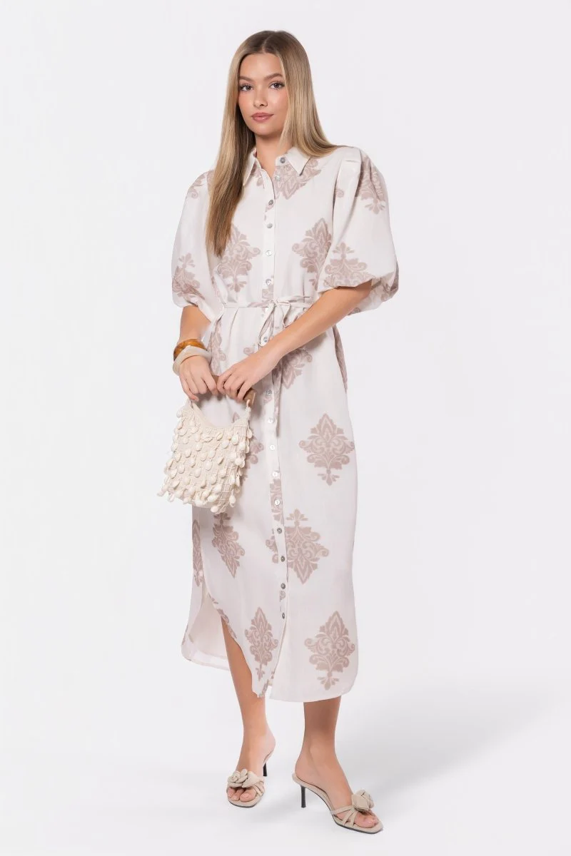 Lorelai Dress (Beige) - Image 6