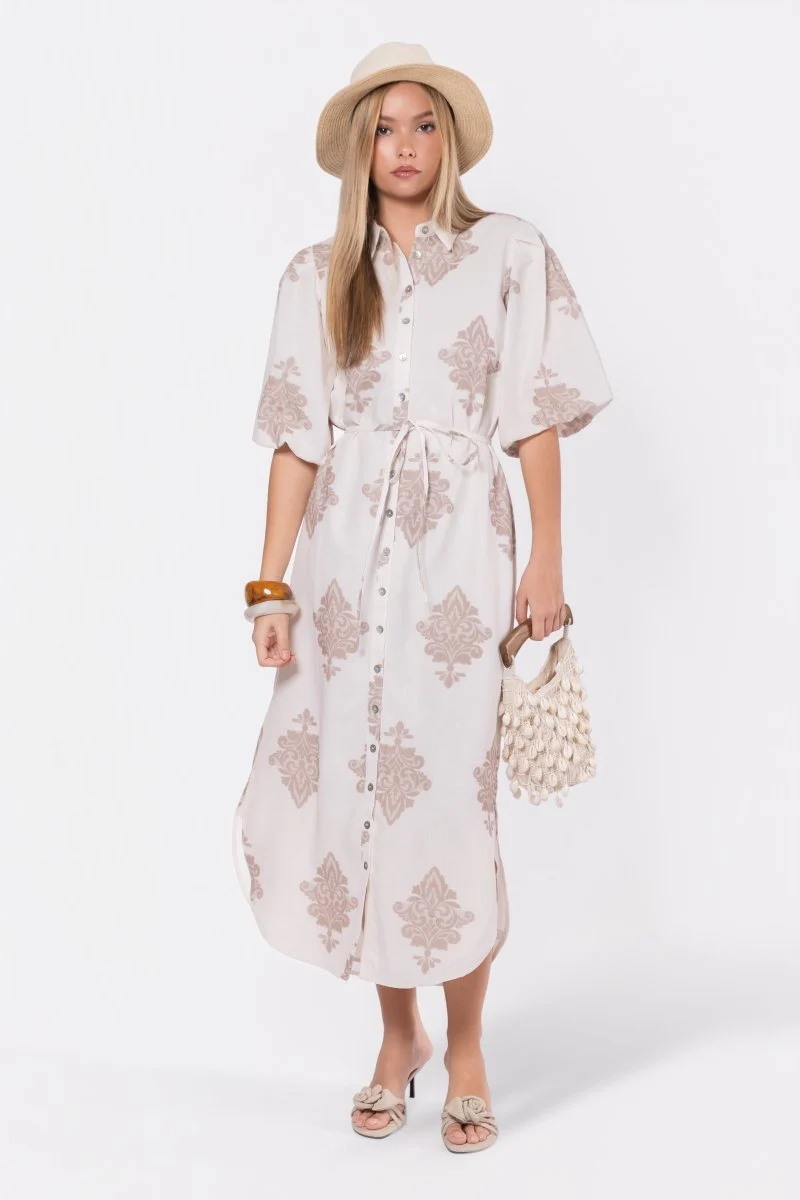 Lorelai Dress (Beige) - Image 7