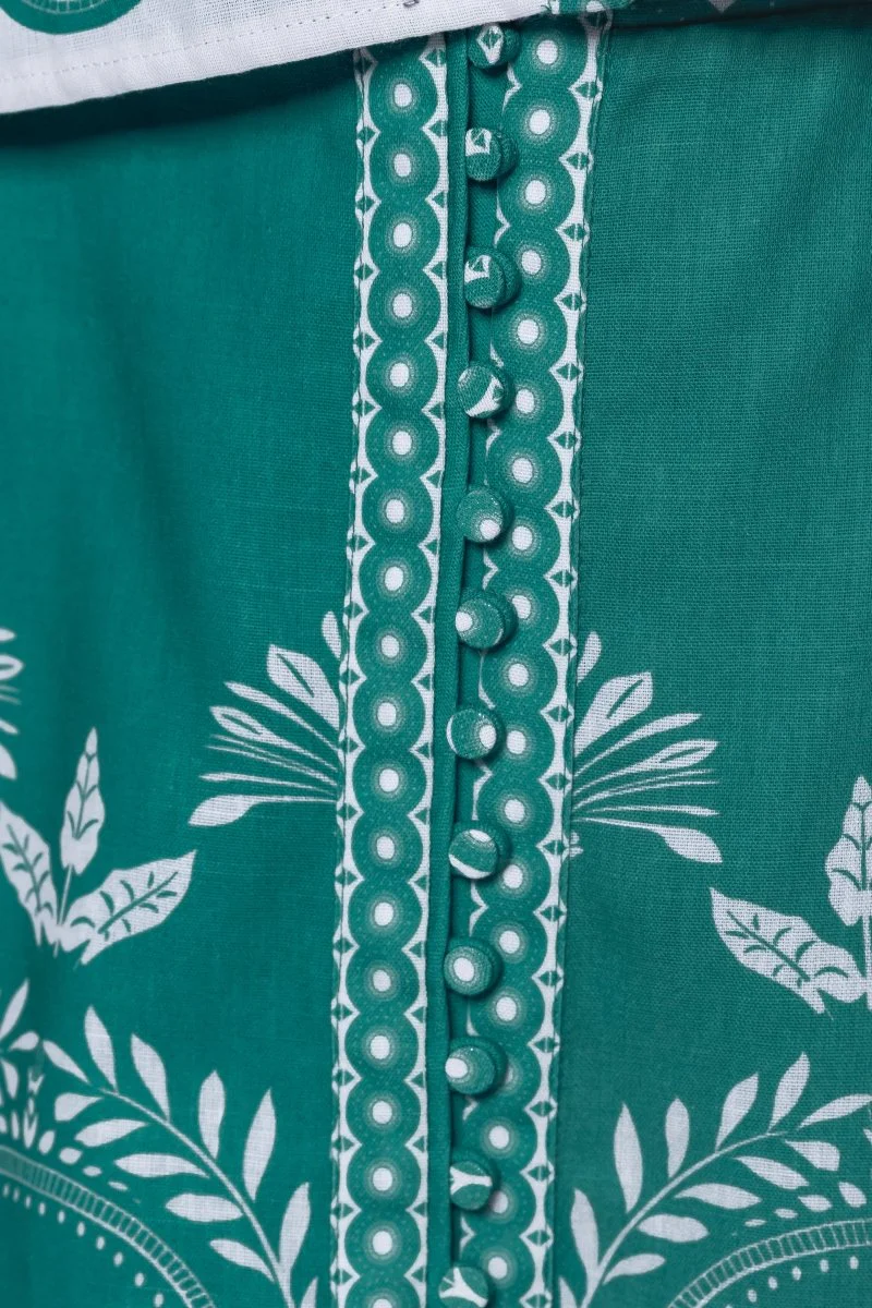 Lottie Skirt (Green White) - Image 5