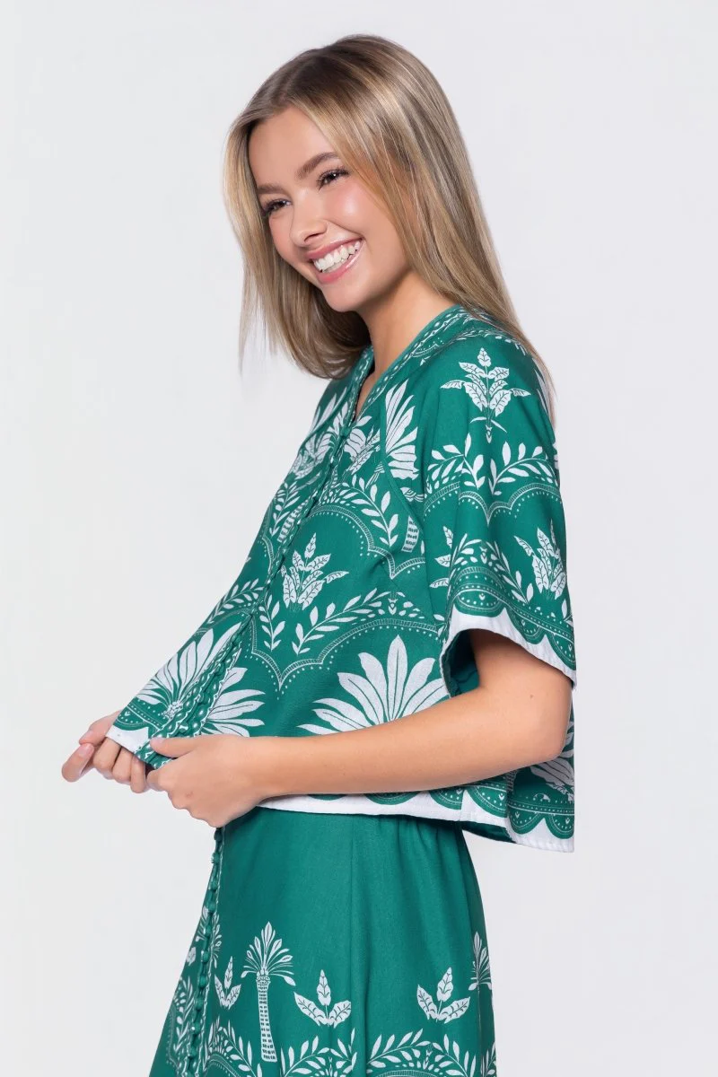Lottie Top (Green White) - Image 3