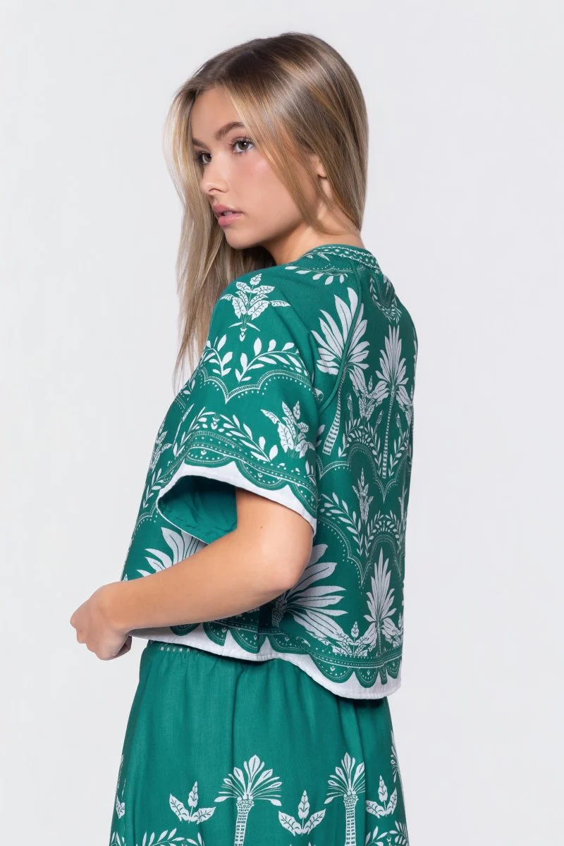 Lottie Top (Green White) - Image 4
