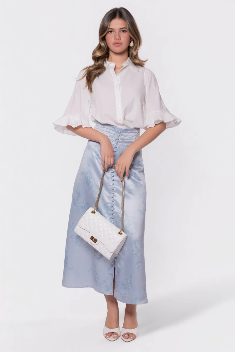 Lucy Skirt (Blue Grey) - Image 7