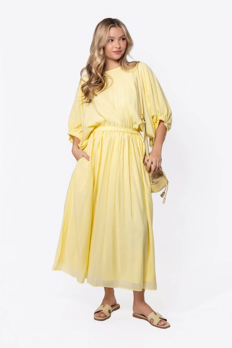 Madilyn Dress (Light Yellow) - Image 6