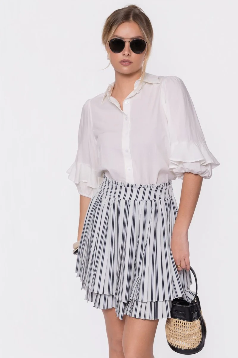 Maria Skirt (White/Black) - Image 4