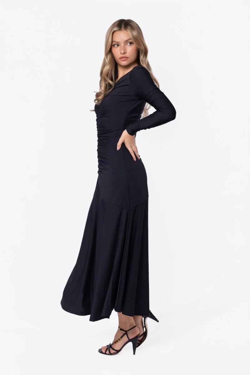 Mariella Dress (Black Solid) - Image 3
