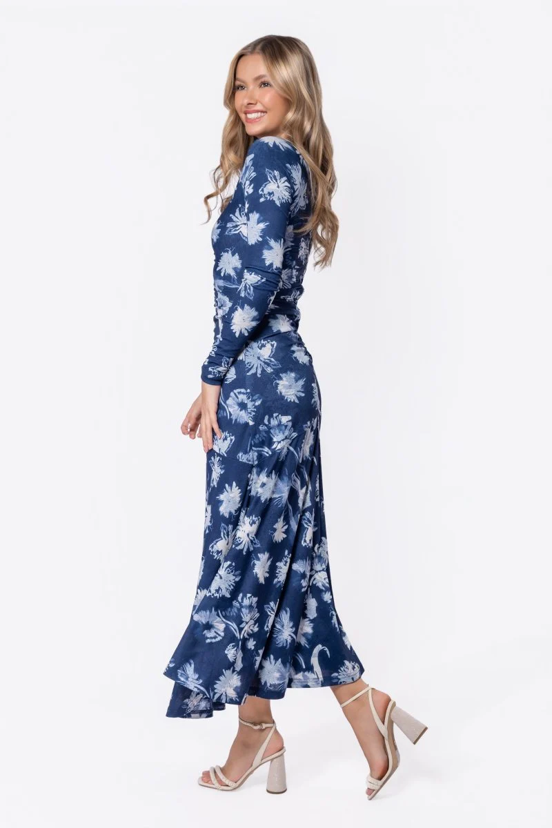 Mariella Dress (Blue Flower) - Image 3