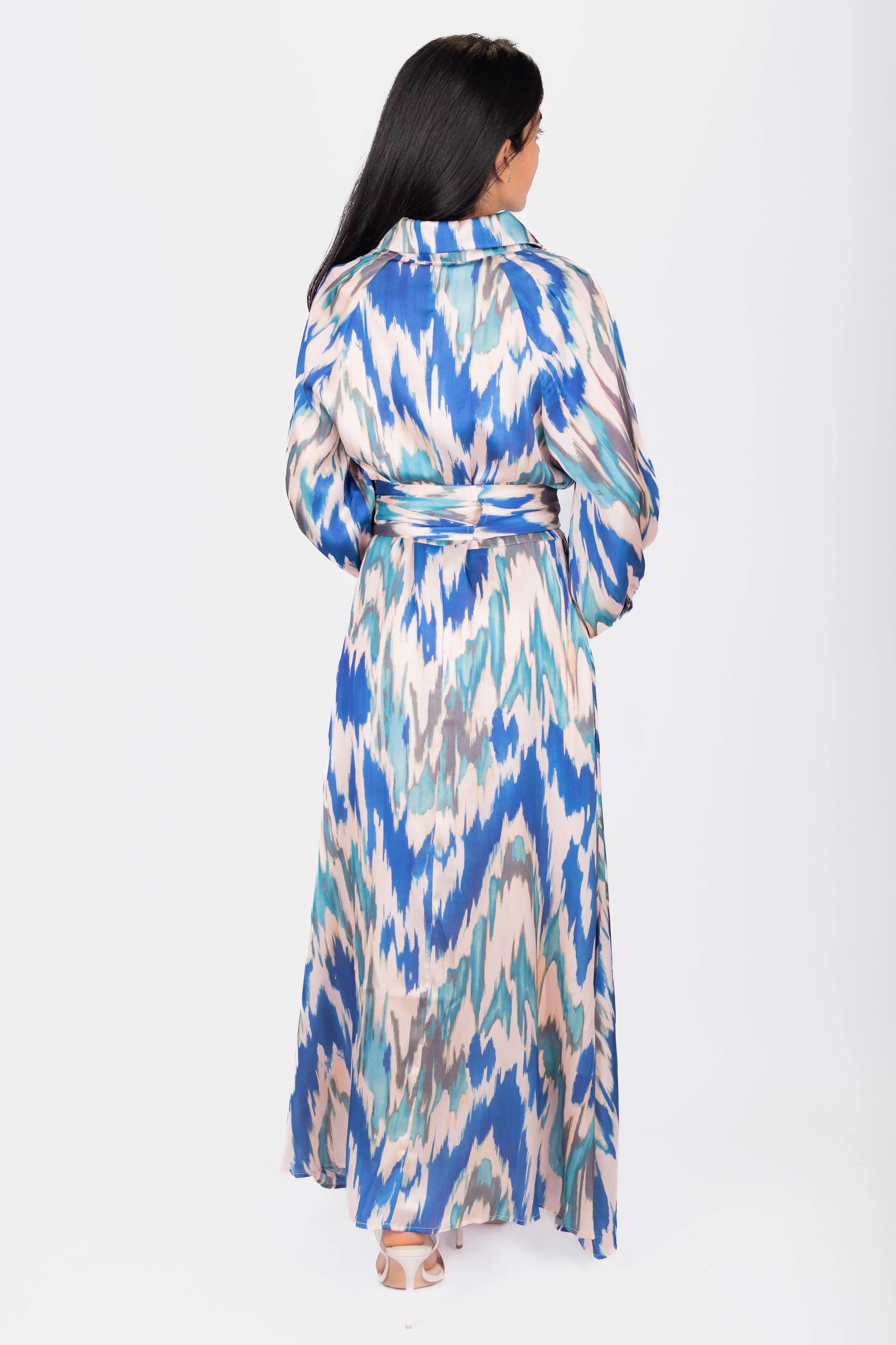 Mavis Dress 53" (Blue Multi) - Image 4