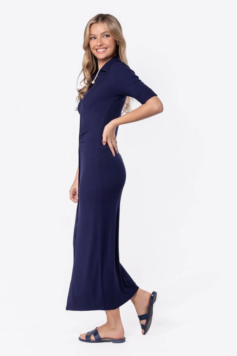 Mia Dress (Navy) - Image 3