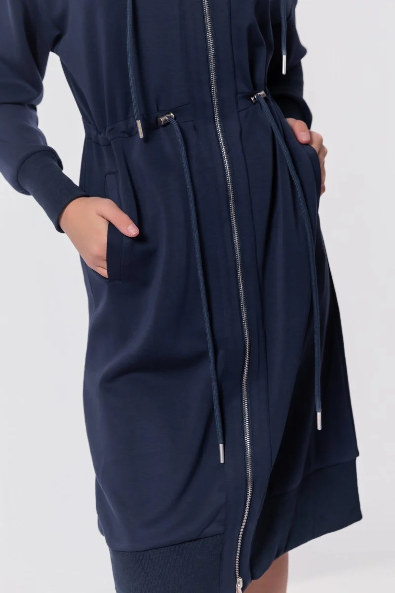 Mina Dress 42" (Navy) - Image 6
