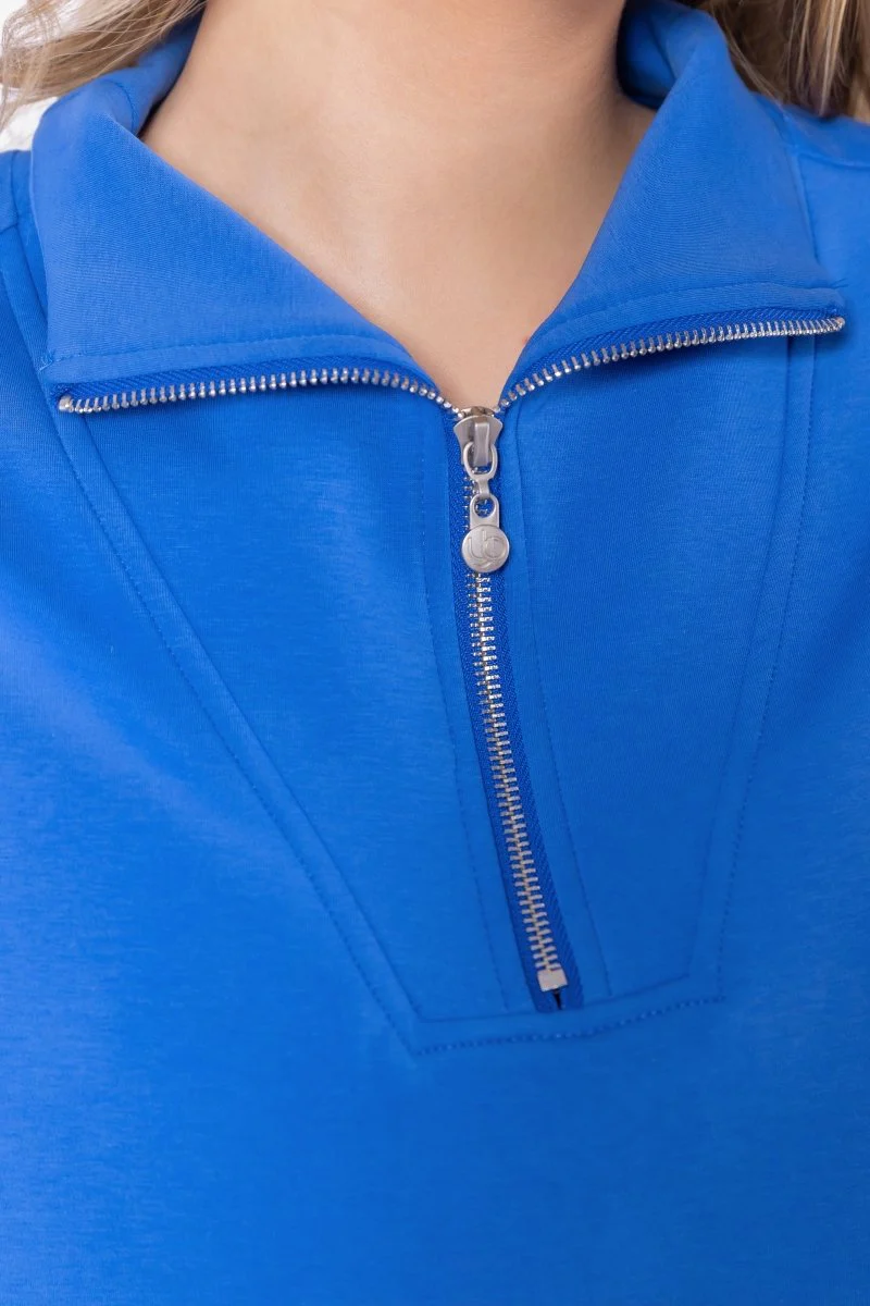 Mina Half Zip Top (Marina Blue) - Image 4