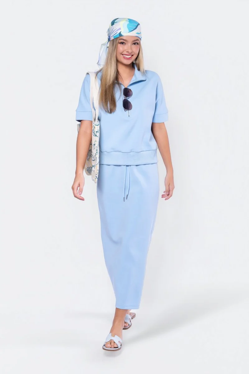 Mina Skirt 35" (Baby Blue)