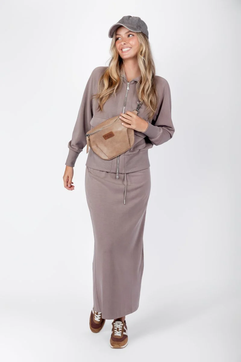 Mina Skirt 35" (Mocha) - Image 6