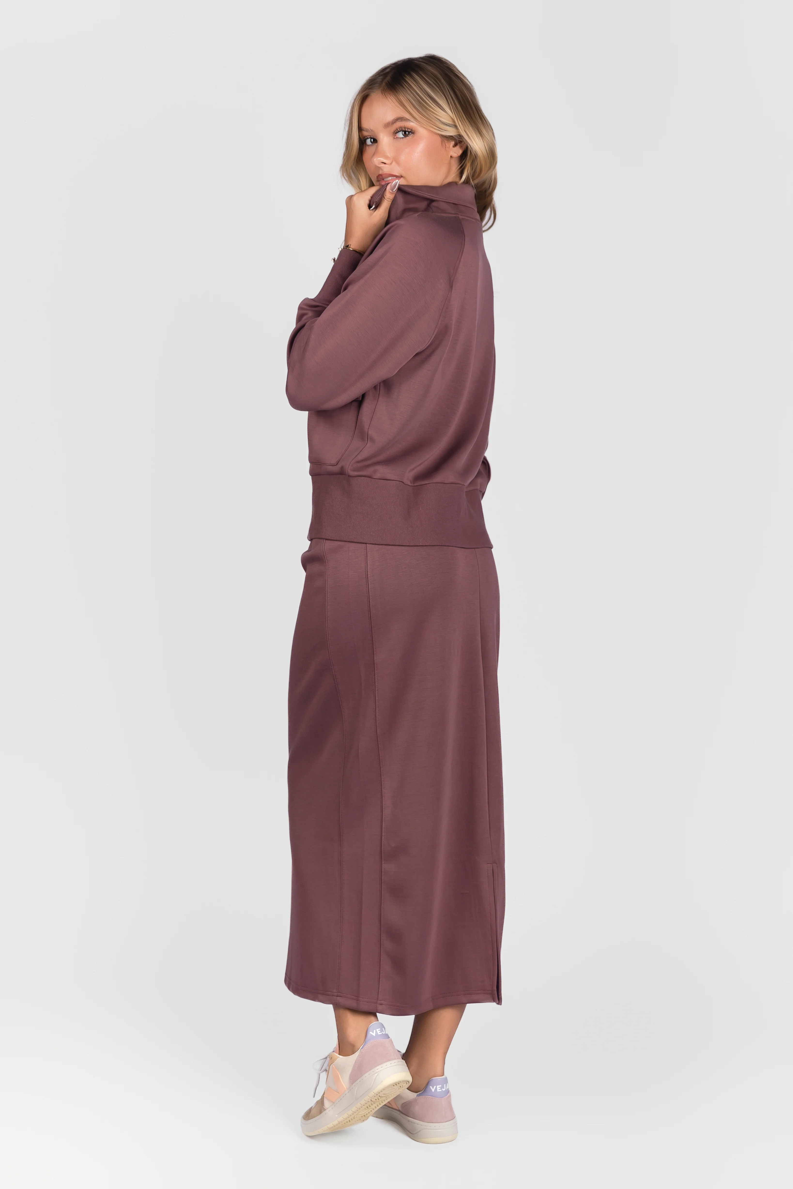 Mina Skirt 35" (Plum) - Image 6