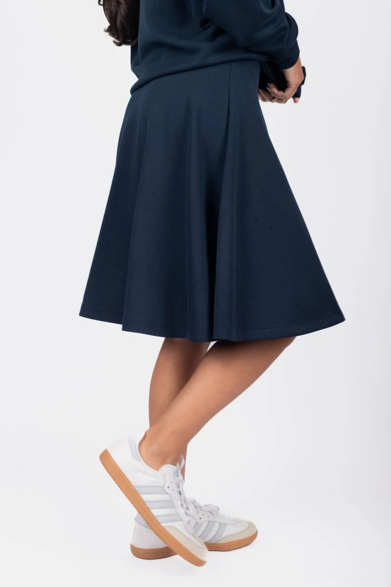 Mina Swing Skirt 23" (Navy) - Image 3