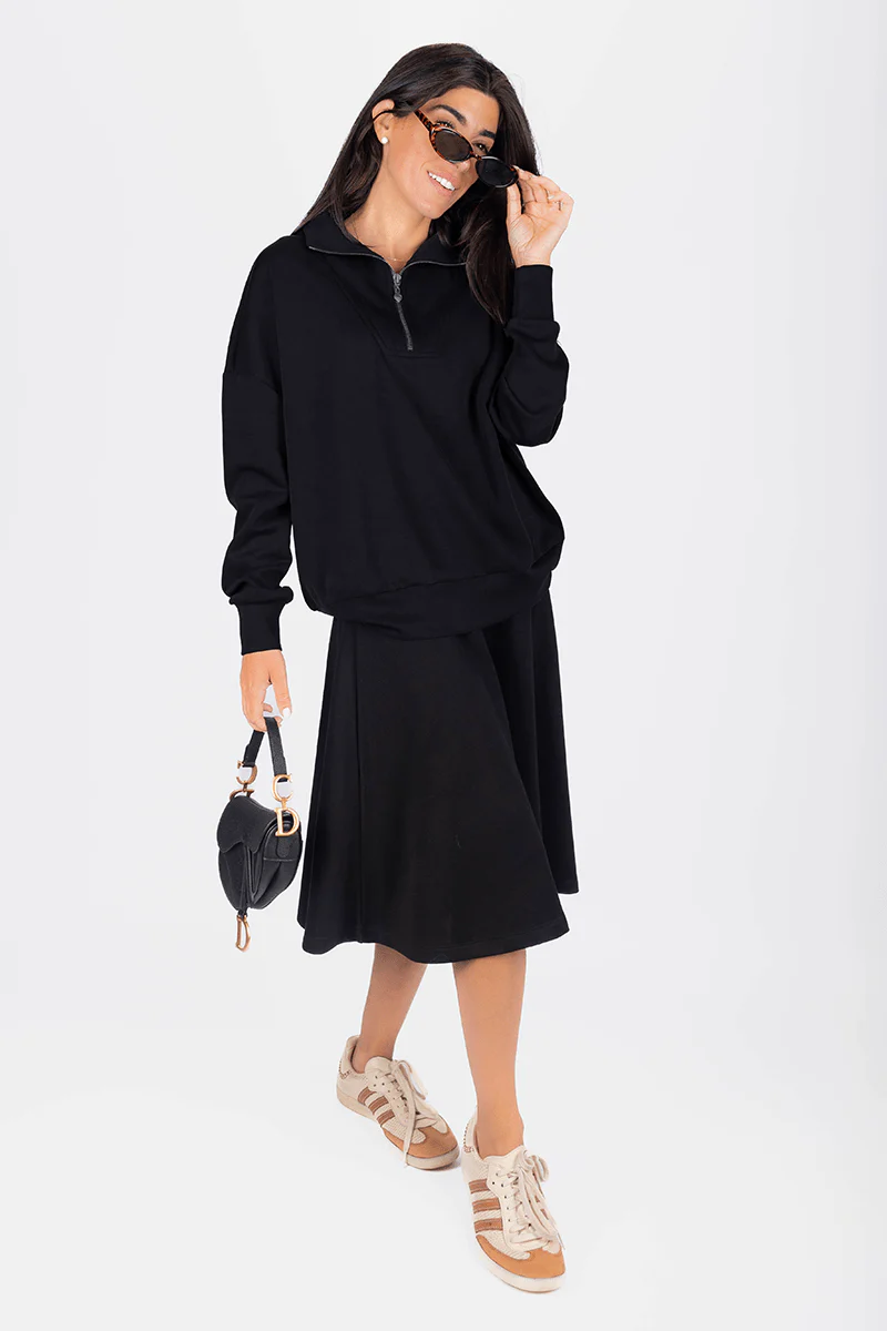 Mina Swing Skirt 26" (Black) - Image 6