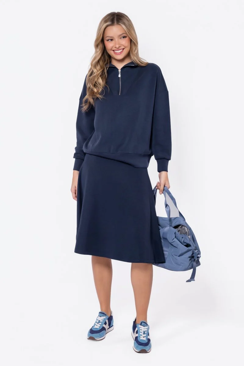 Mina Swing Skirt 26" (Navy) - Image 6