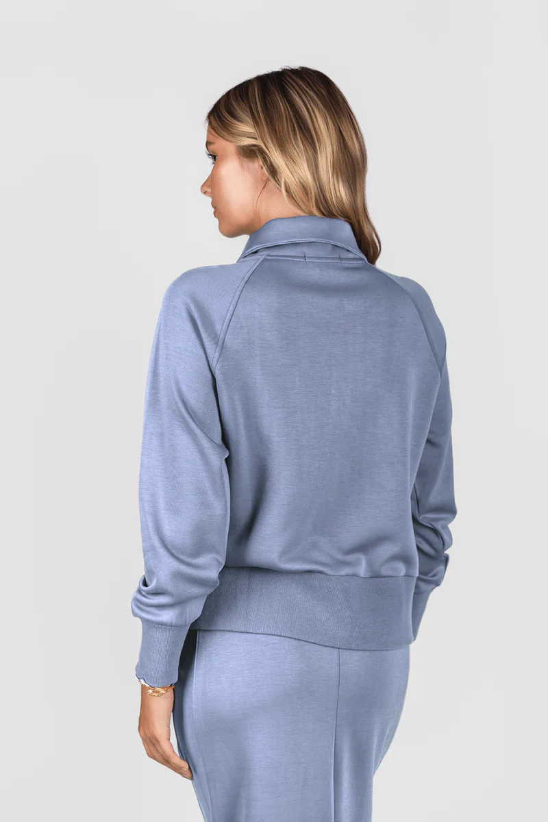 Mina Zip Up Jacket (Light Blue) - Image 3