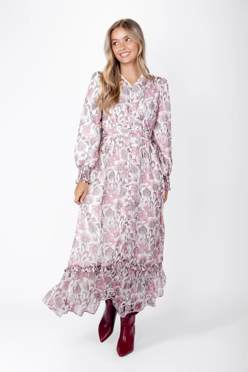 Miren Dress (Light Plum)