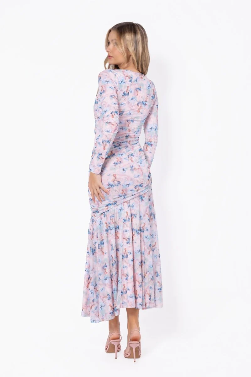 Miri Dress (Light Pink Flower) - Image 4