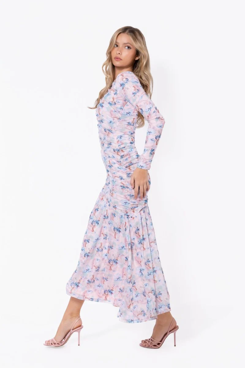 Miri Dress (Light Pink Flower) - Image 5