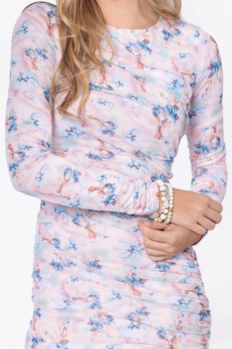 Miri Dress (Light Pink Flower) - Image 7