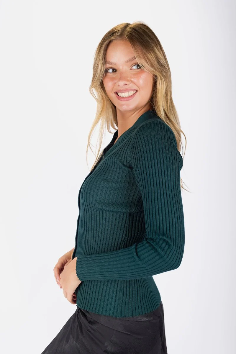 Moss Cardigan (Dark Green) - Image 4
