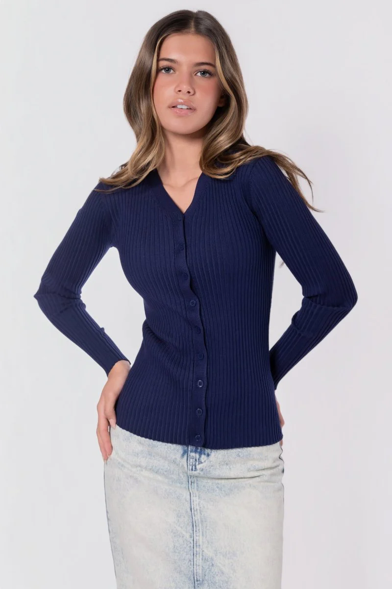 Moss Cardigan (Navy)