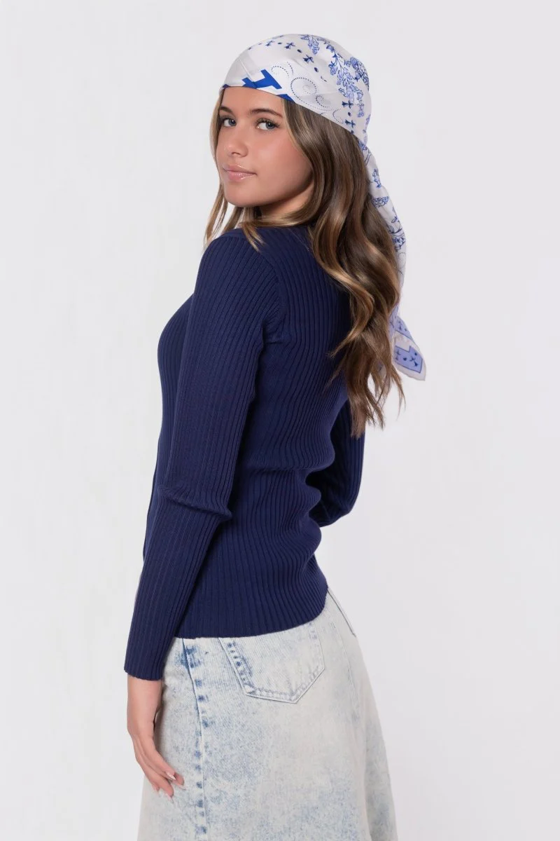 Moss Cardigan (Navy) - Image 4