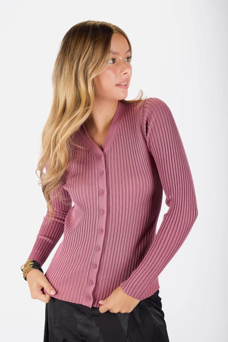 Moss Cardigan (Rose Pink) - Image 3