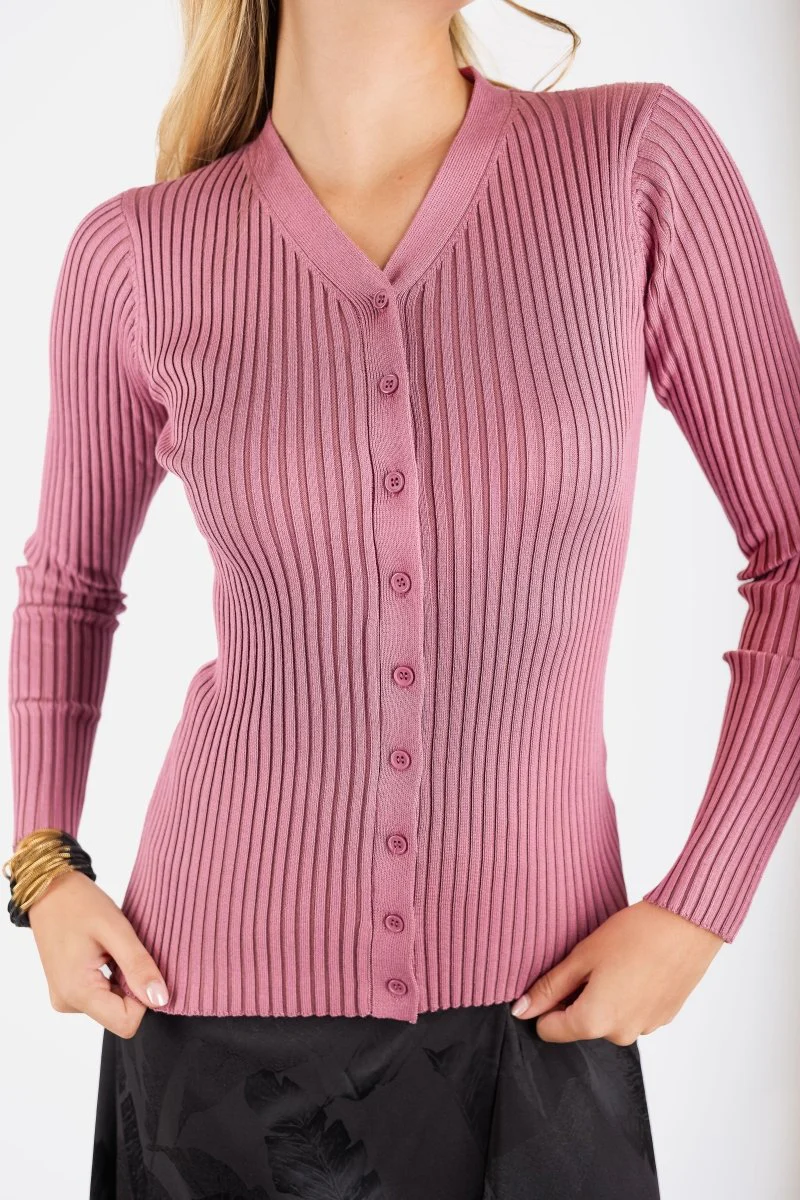 Moss Cardigan (Rose Pink) - Image 6