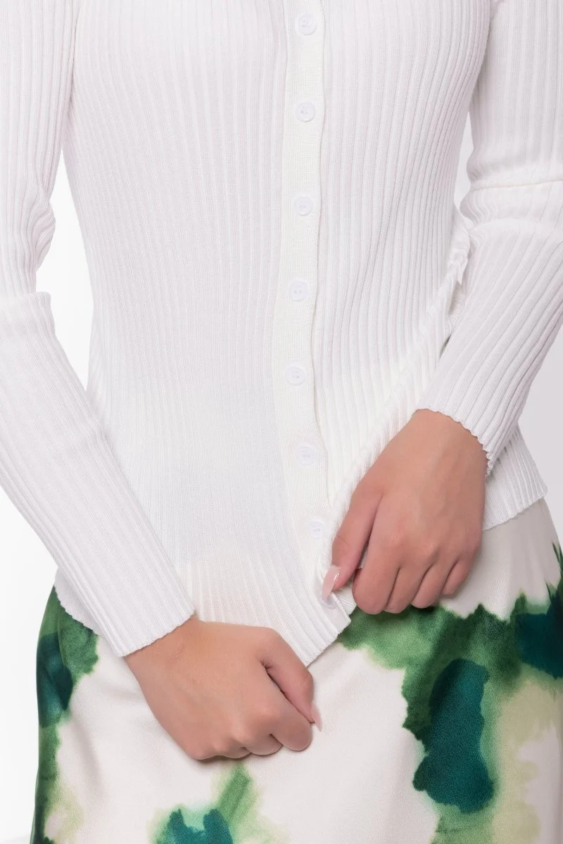 Moss Cardigan (White) - Image 6