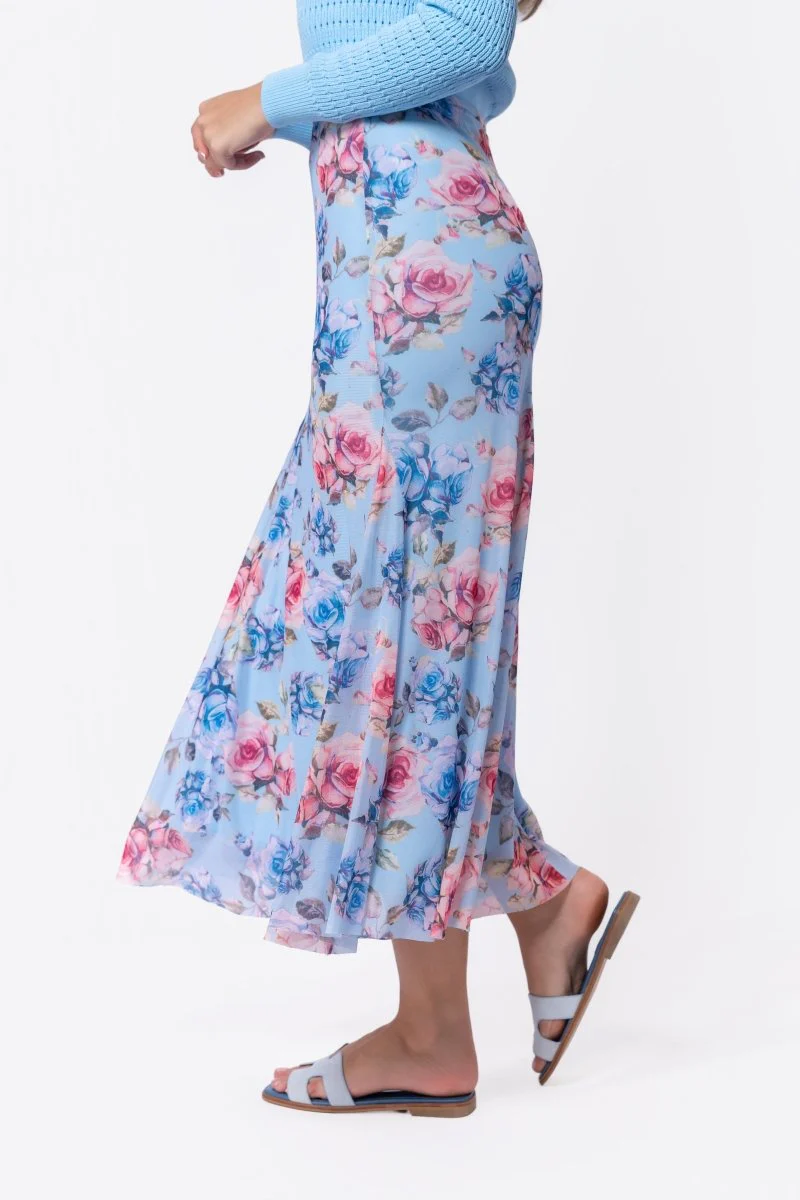 Natalia Skirt (Blue Flower) - Image 3