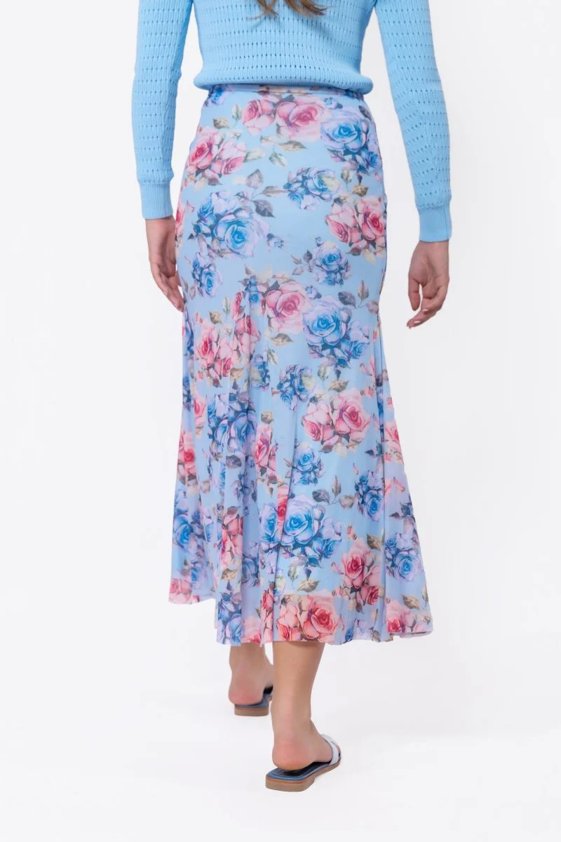 Natalia Skirt (Blue Flower) - Image 4