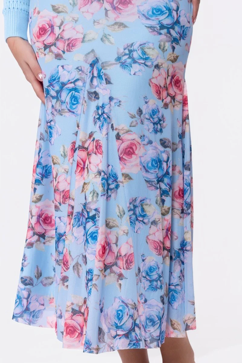 Natalia Skirt (Blue Flower) - Image 5