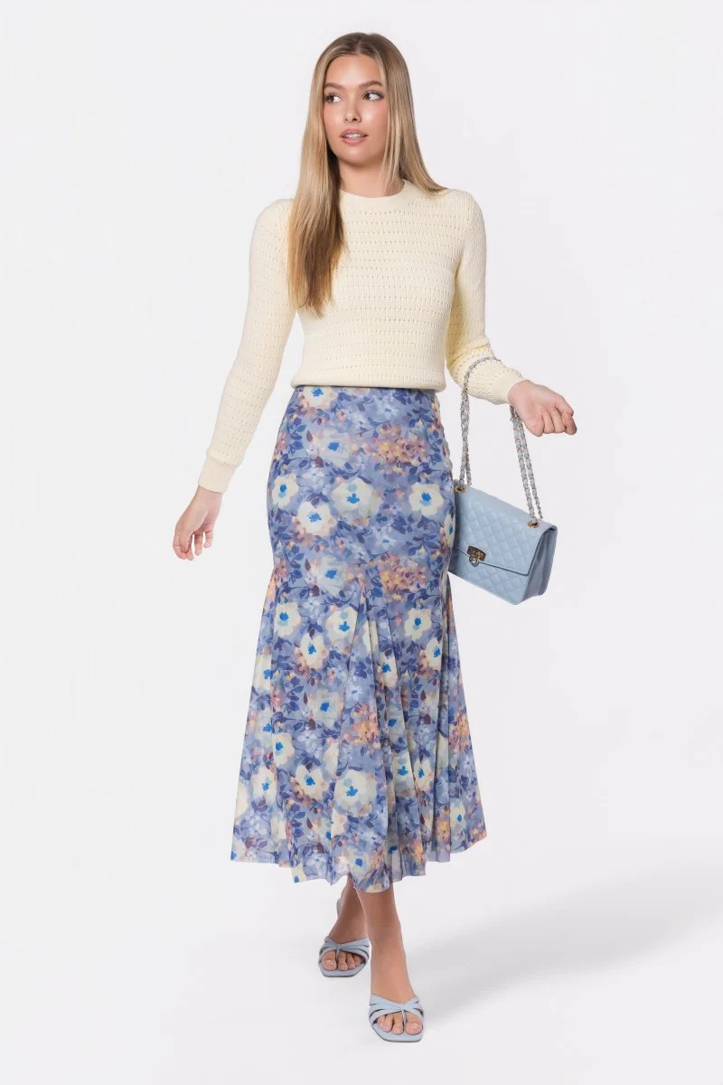 Natalia Skirt (Blue/Yellow) - Image 6