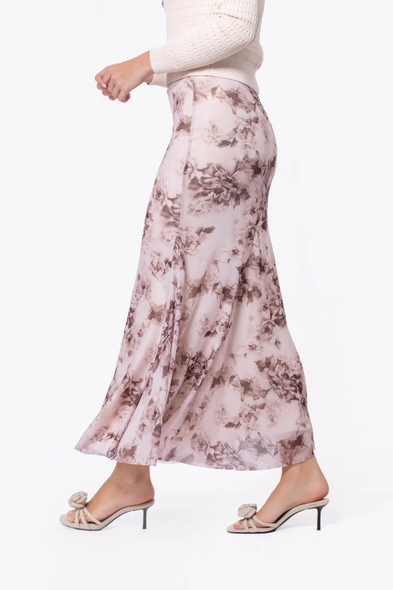 Natalia Skirt (Brown Flower) - Image 3