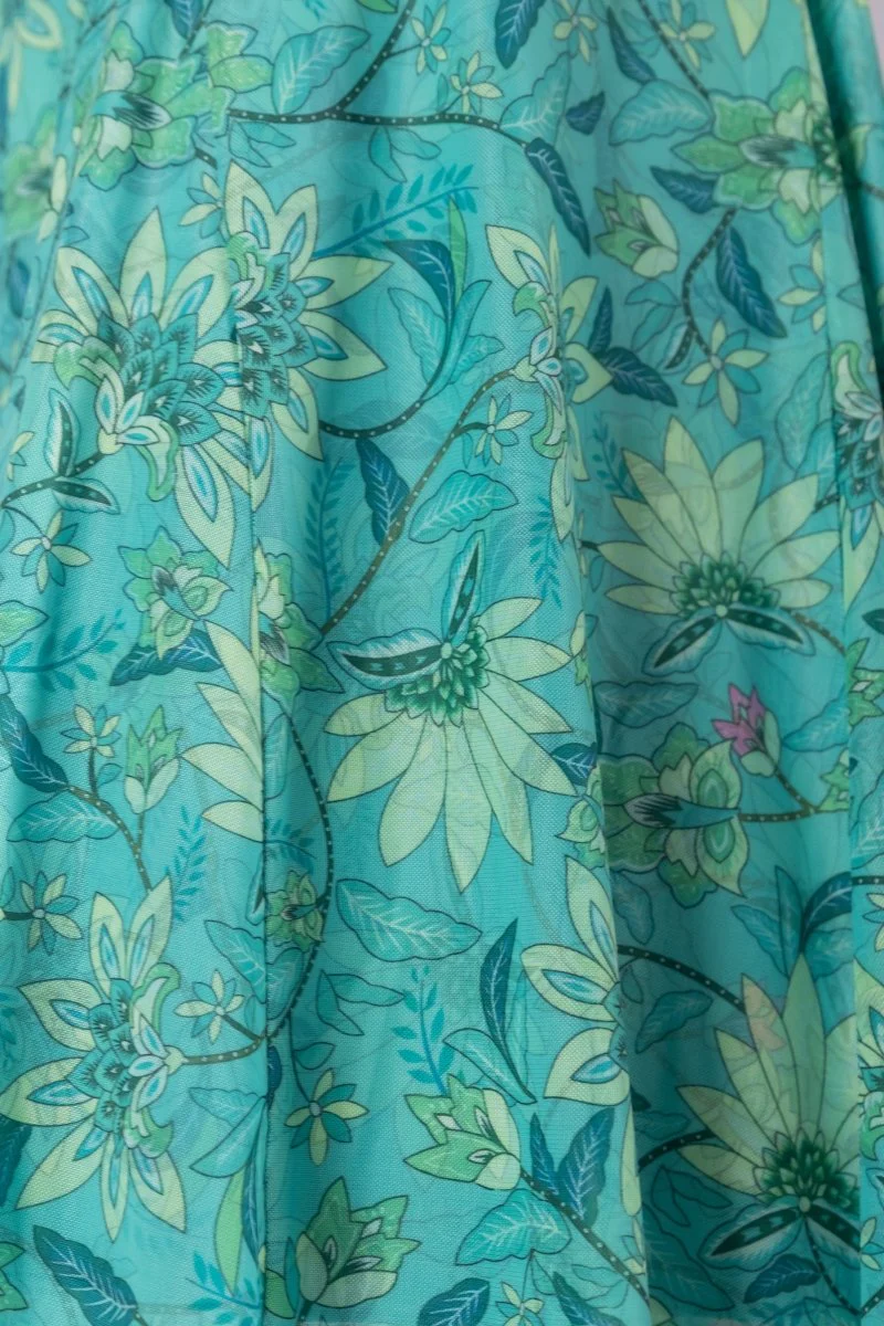 Natalia Skirt (Green Pattern) - Image 6