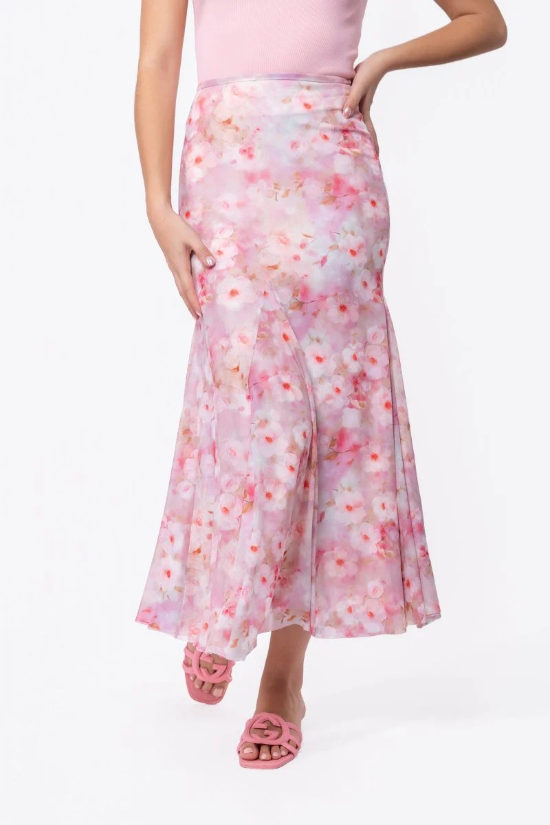 Natalia Skirt (Pink Flower) - Image 2