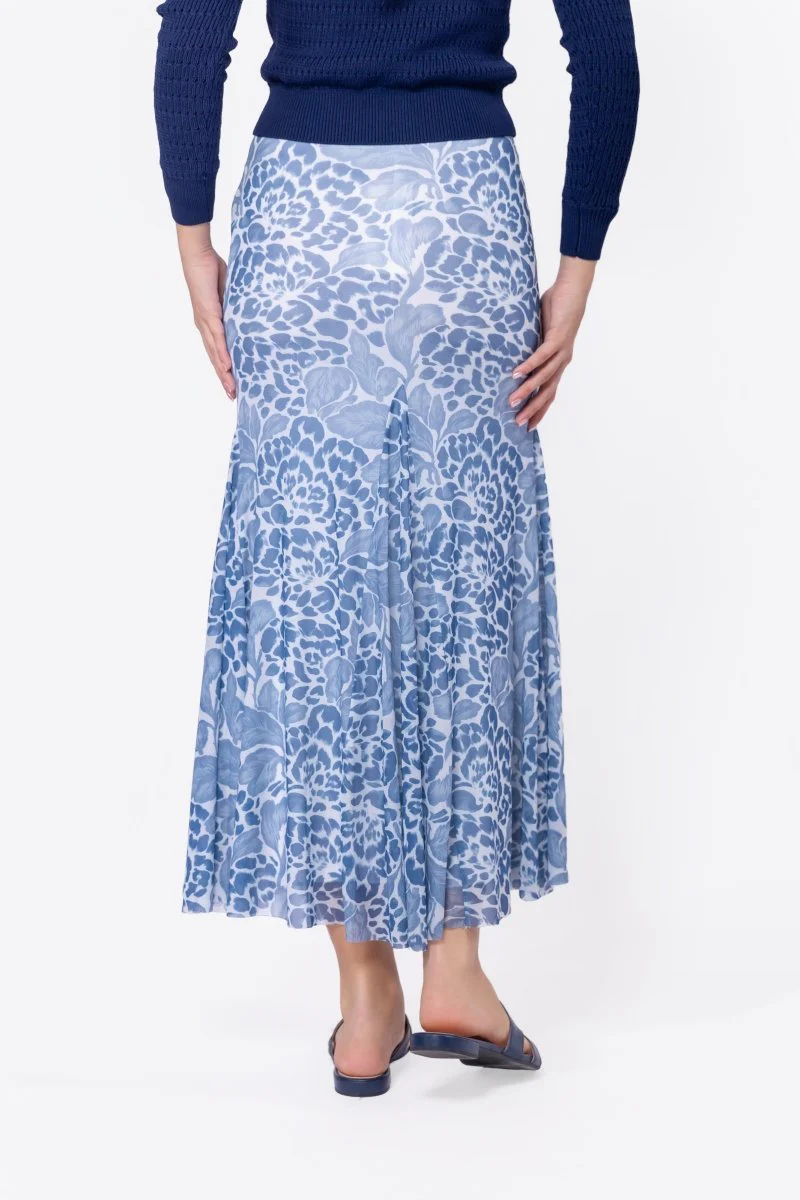Natalia Skirt (White Blue) - Image 4