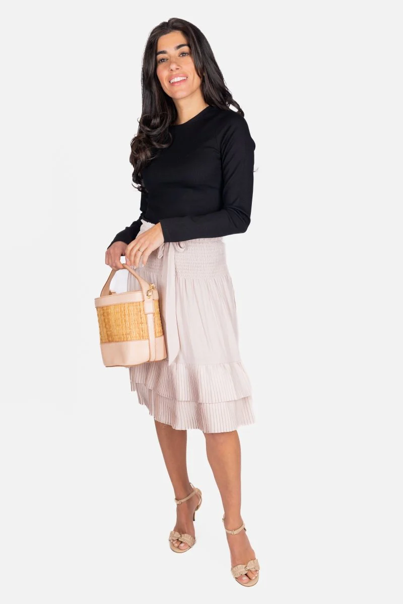 Nina Skirt 23" (Khaki) - Image 2
