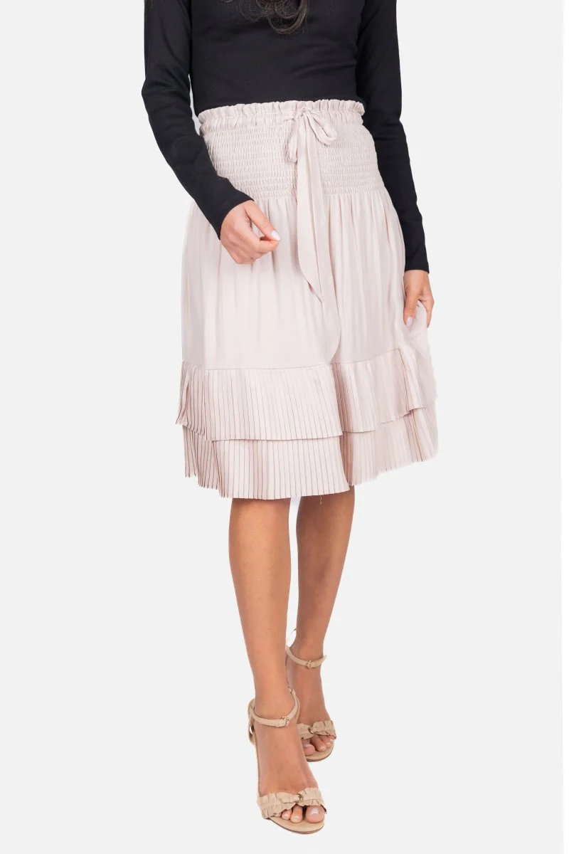 Nina Skirt 23" (Khaki) - Image 3