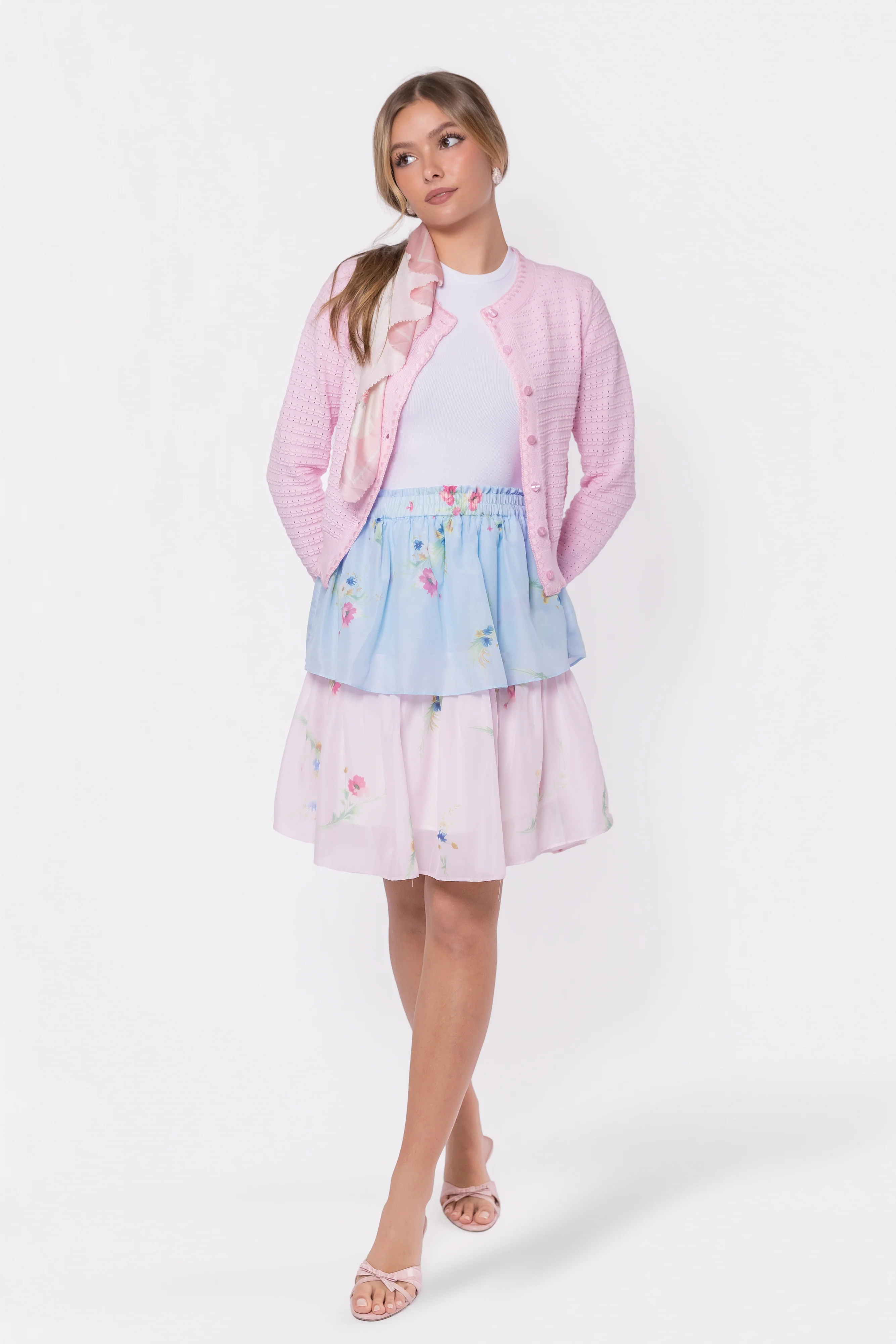 Nora Skirt 23" (Blue Pink) - Image 2