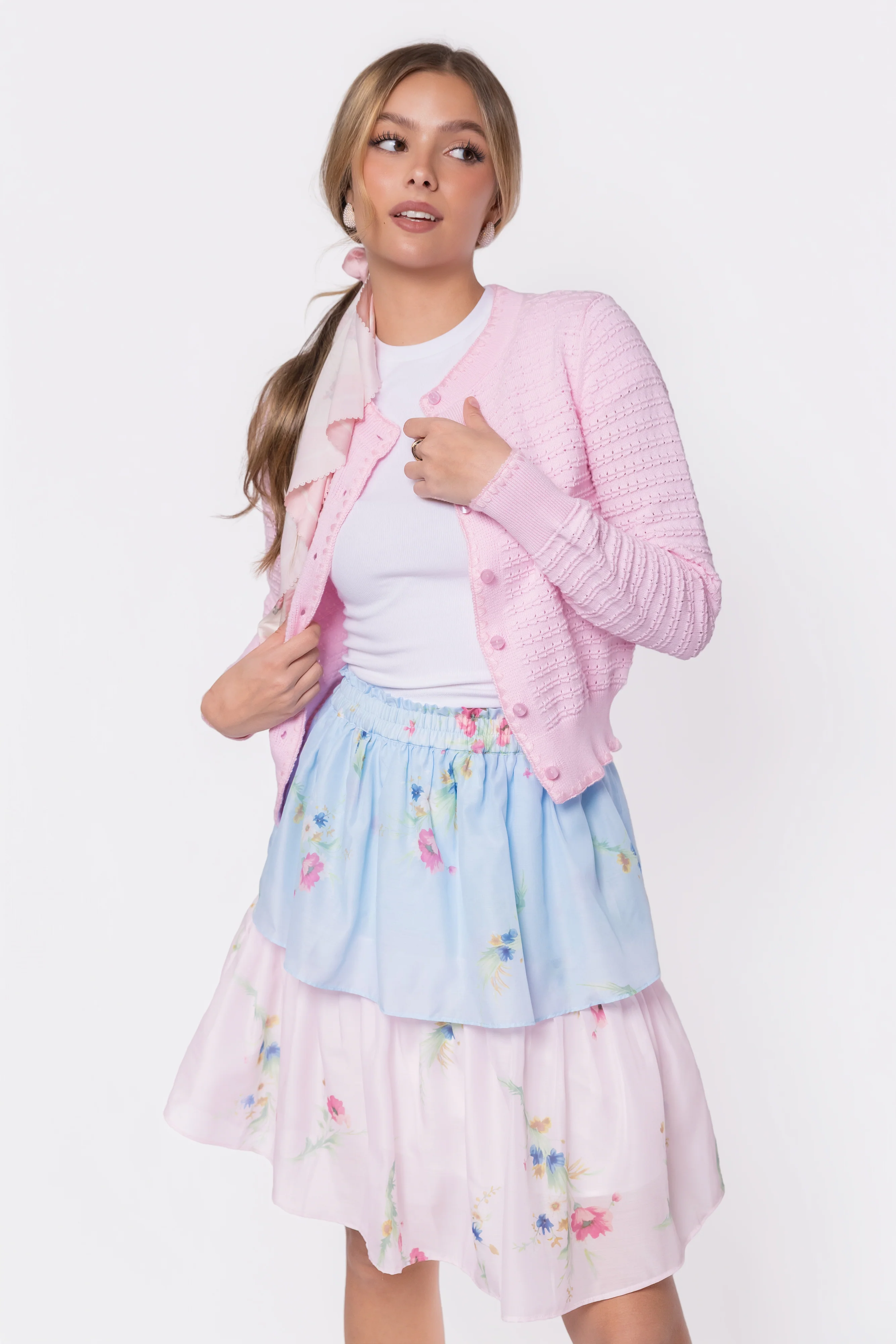 Nora Skirt 23" (Blue Pink) - Image 3