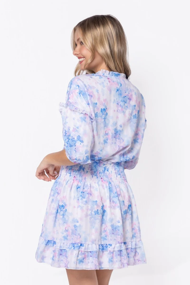 Olivia Dress 36" (Blue Flower) - Image 5