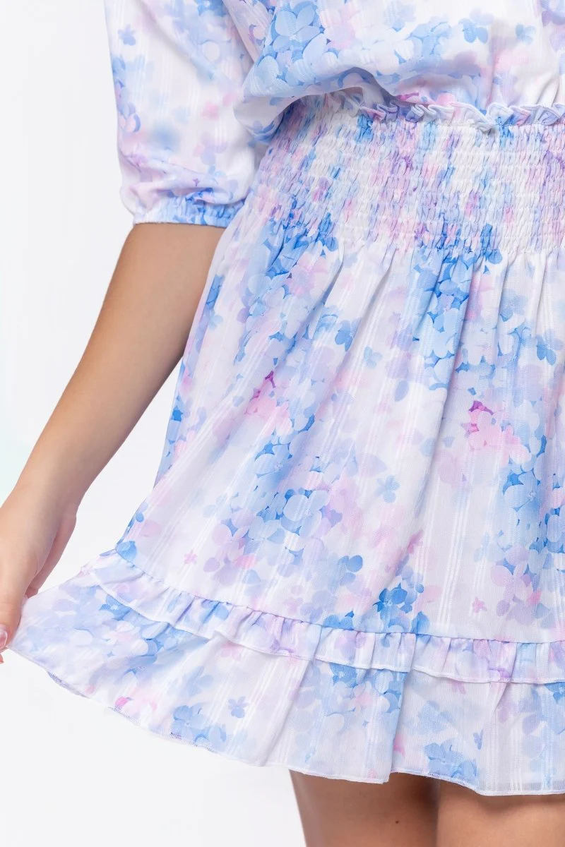 Olivia Dress 36" (Blue Flower) - Image 6