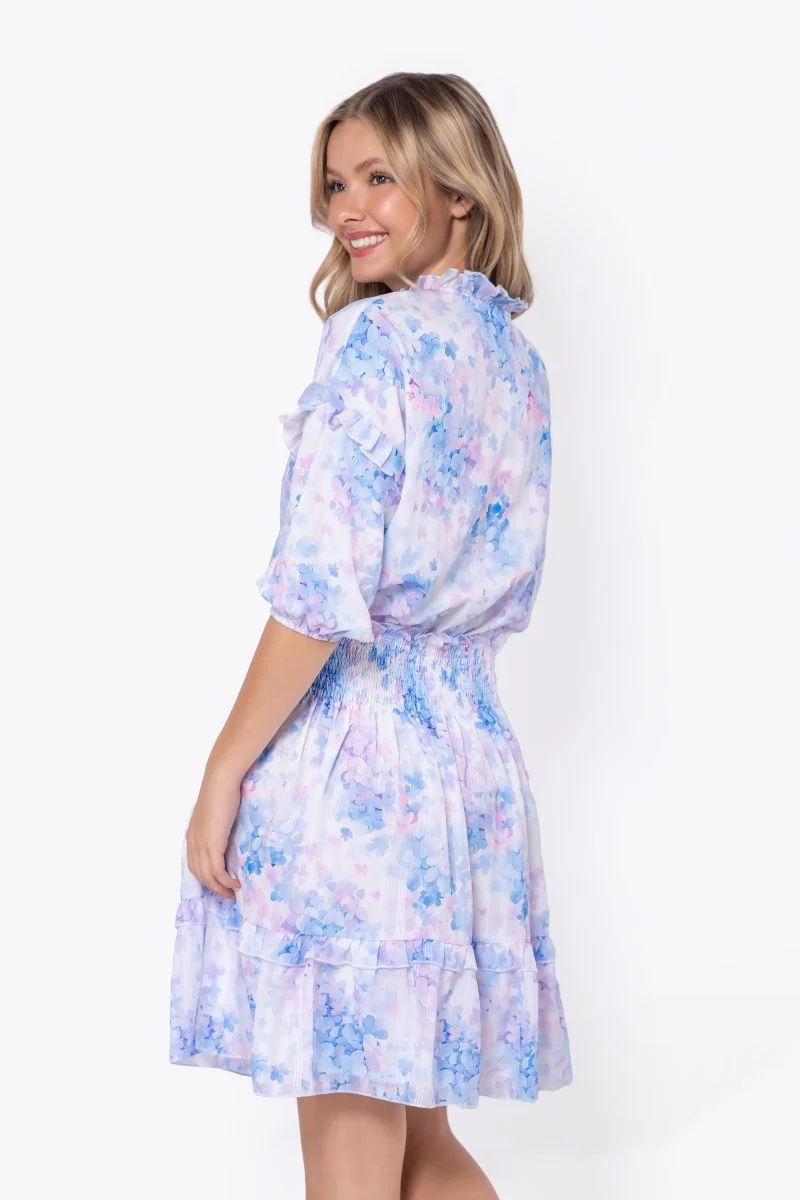 Olivia Dress 39" (Blue Flower) - Image 5