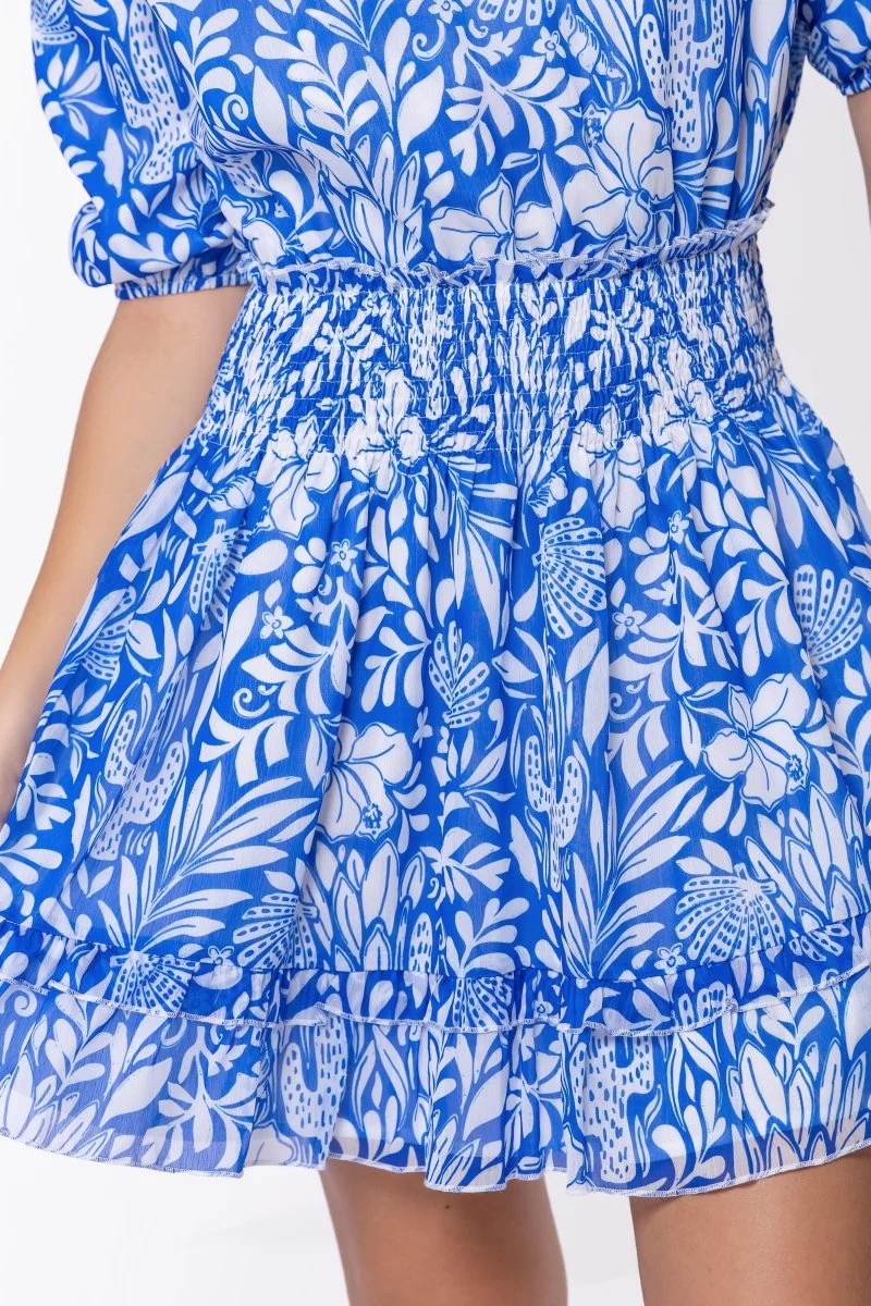 Olivia Dress 36" (Blue Pattern) - Image 5