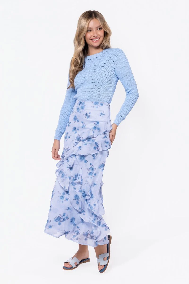 Paige Top (Medium Pastel Blue) - Image 3