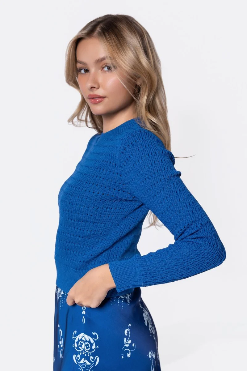 Paige Top (Teal Blue) - Image 4