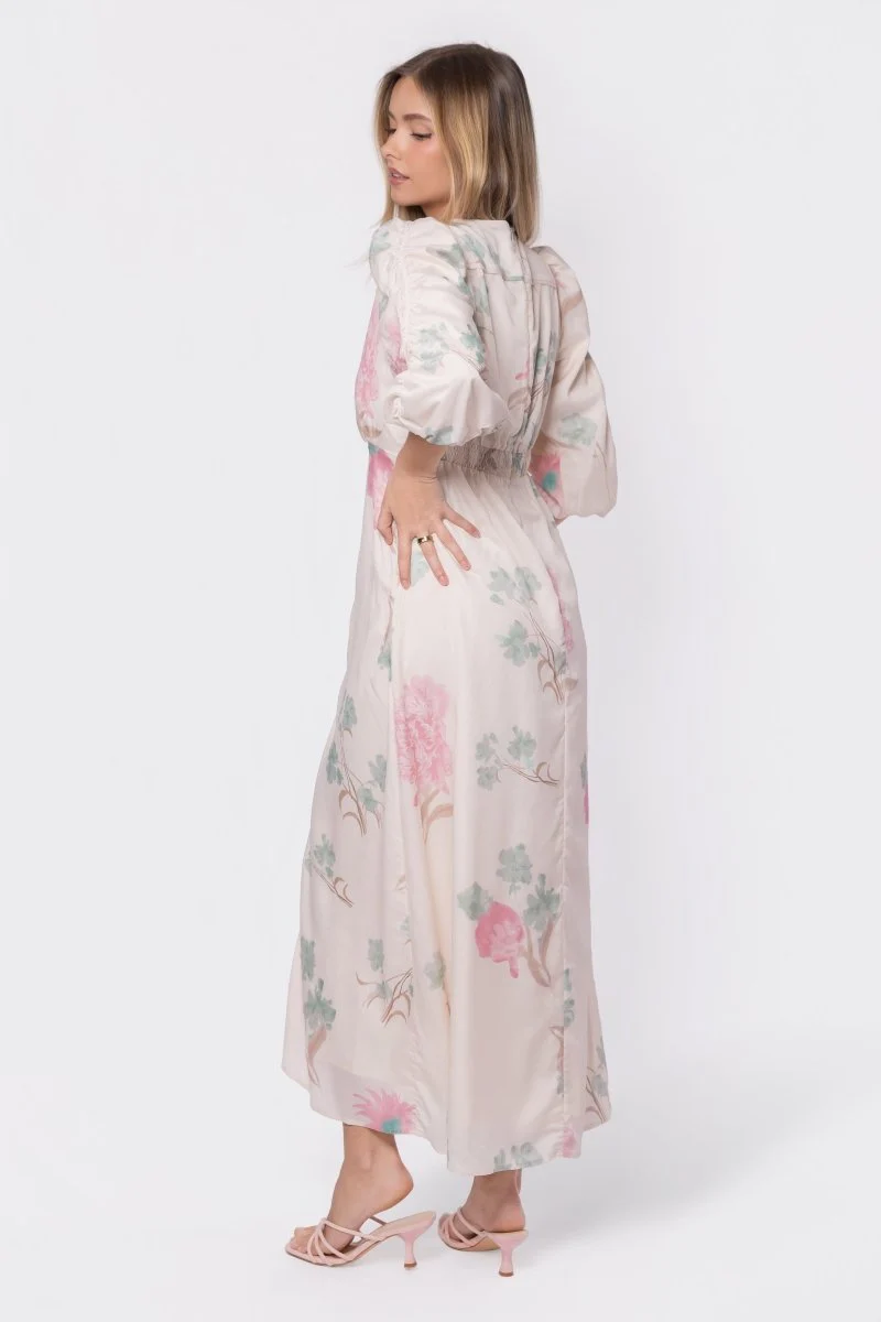 Patricia Dress (Green Pink) - Image 5